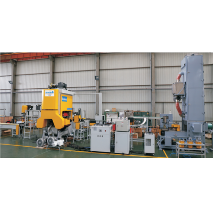 Easy open ends production line