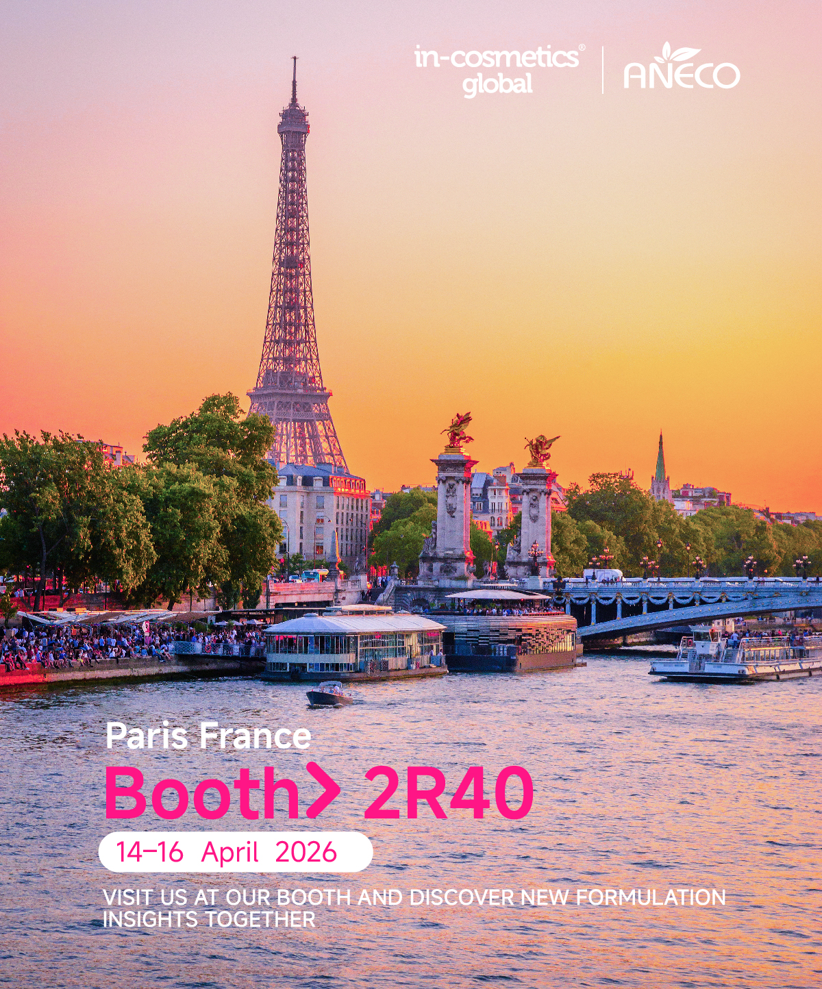 Visit us at incos global booth  and discover new formulation ideas