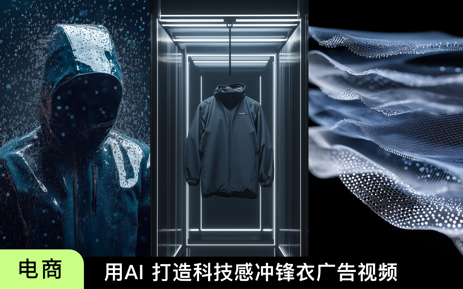 服装电商-用AI 打造科技感冲锋衣