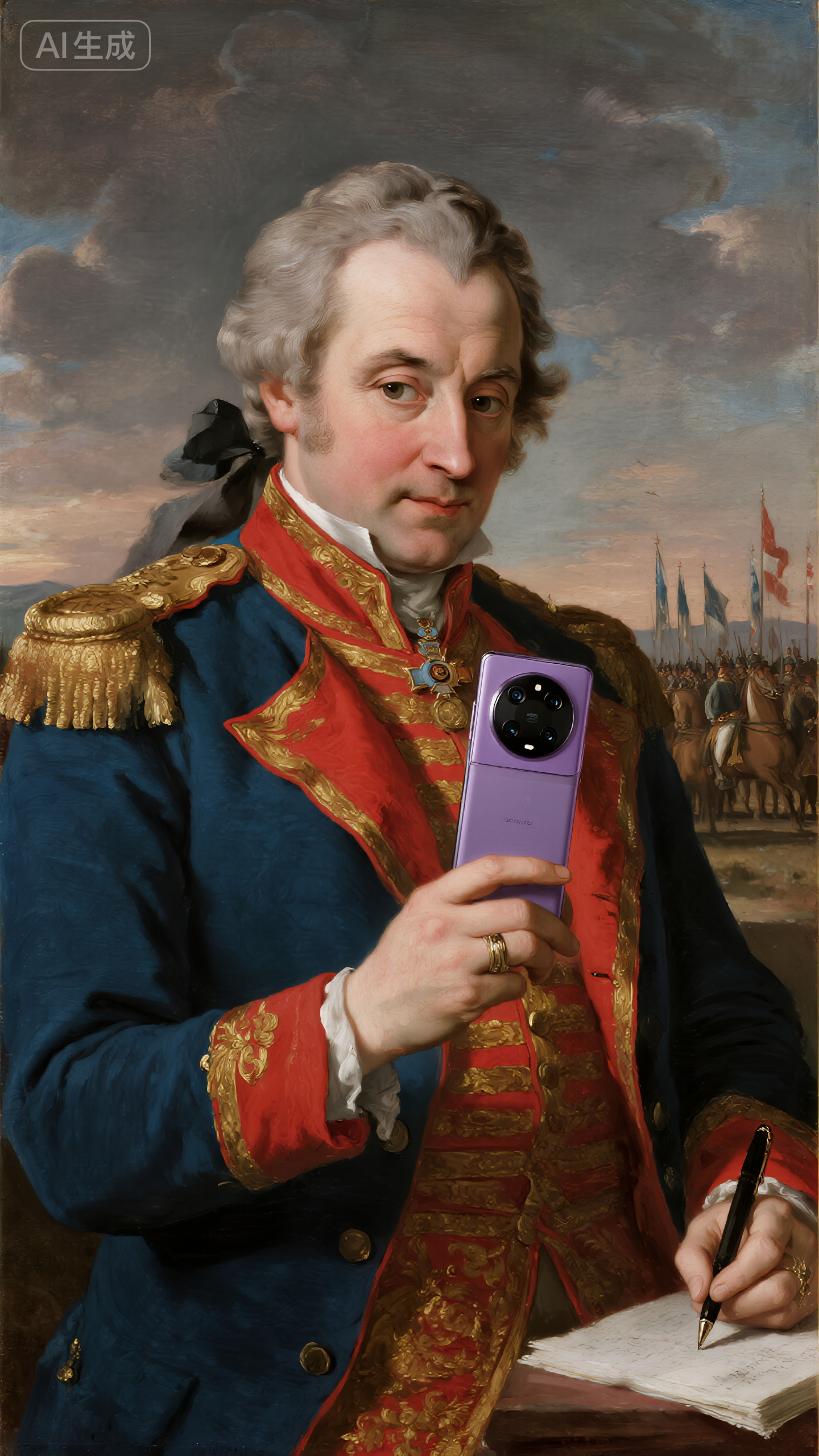 jimeng-2025-10-15-5563-这幅图以欧式古典历史油画风格创作，呈现一位身着 18 世纪欧洲军事贵族华服的人物_.jpg