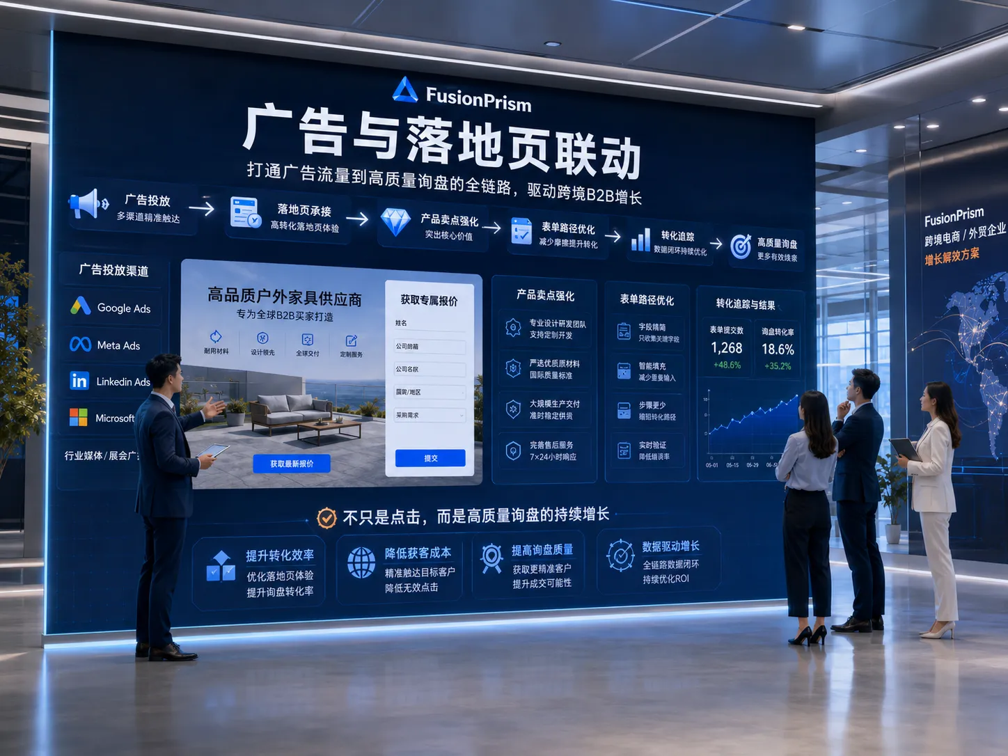广告落地页联动