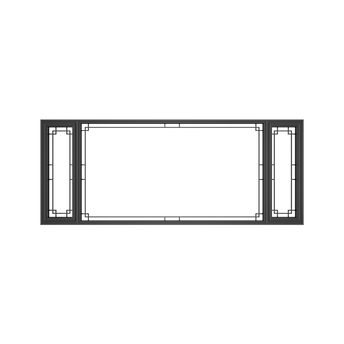 HX80A 铝合金中式外开窗