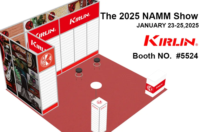 The NAMM SHOW 2025 Kirlin Cable Booth No.5524