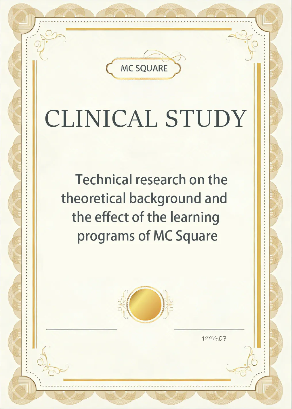 Technical Research on the theoretical background and the effect of the learning programs of MC square