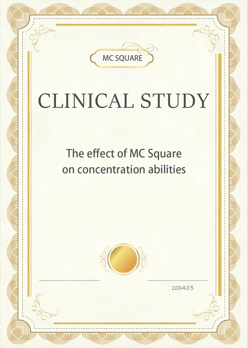 The effect of MCsquare on concentration abilities