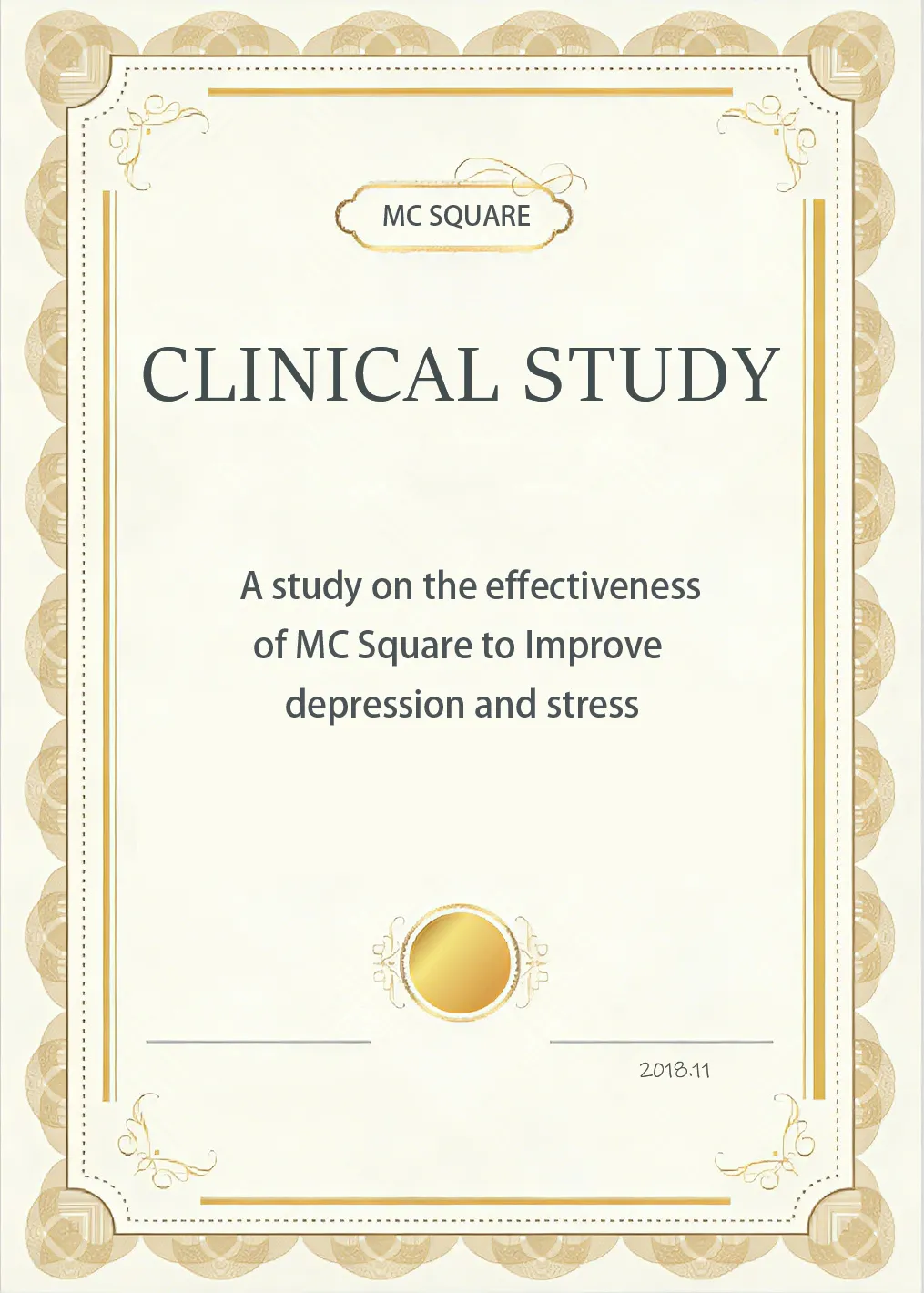A Study on the Effectiveness of MCquare to Improve Depression and Stress
