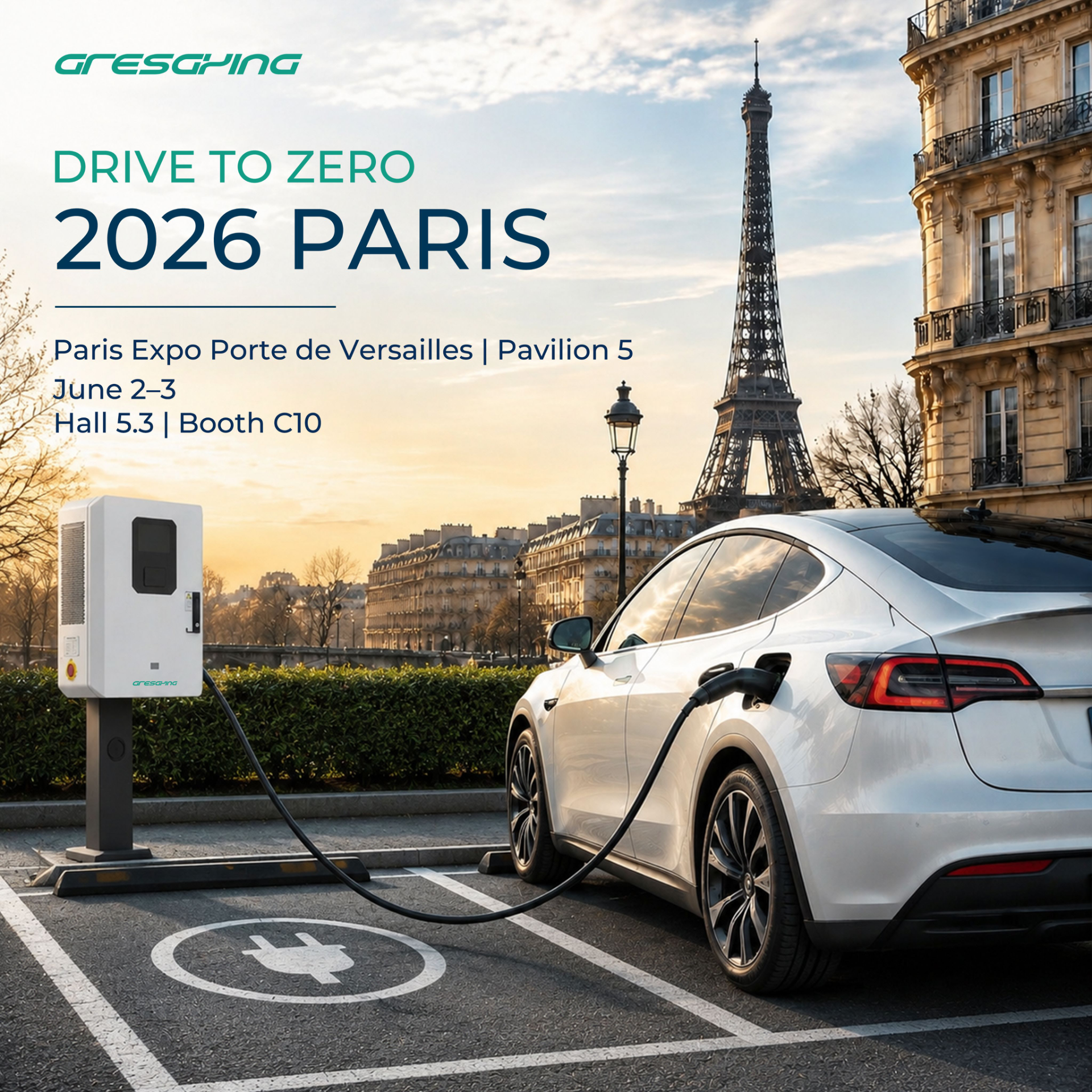 Gresgying to Exhibit at Drive to Zero 2026 in Paris（G19）