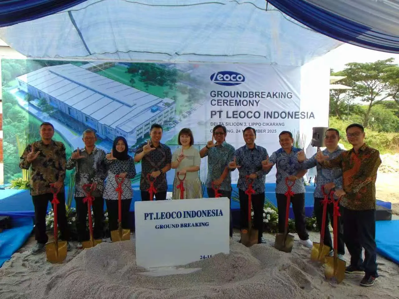Groundbreaking Ceremony for Leoco's New Manufacturing Facility in Indonesia