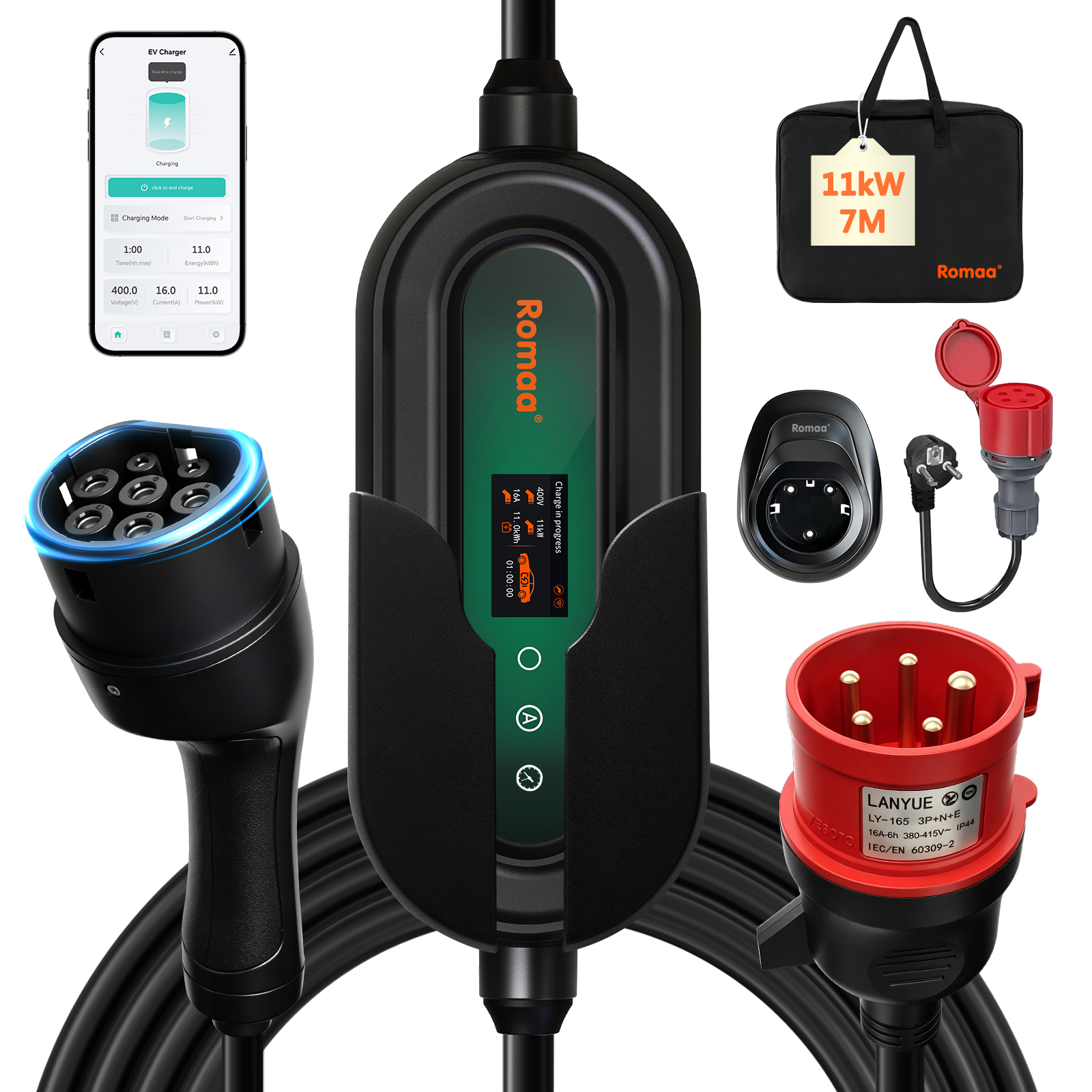 Mobile Wallbox 11kW mit App