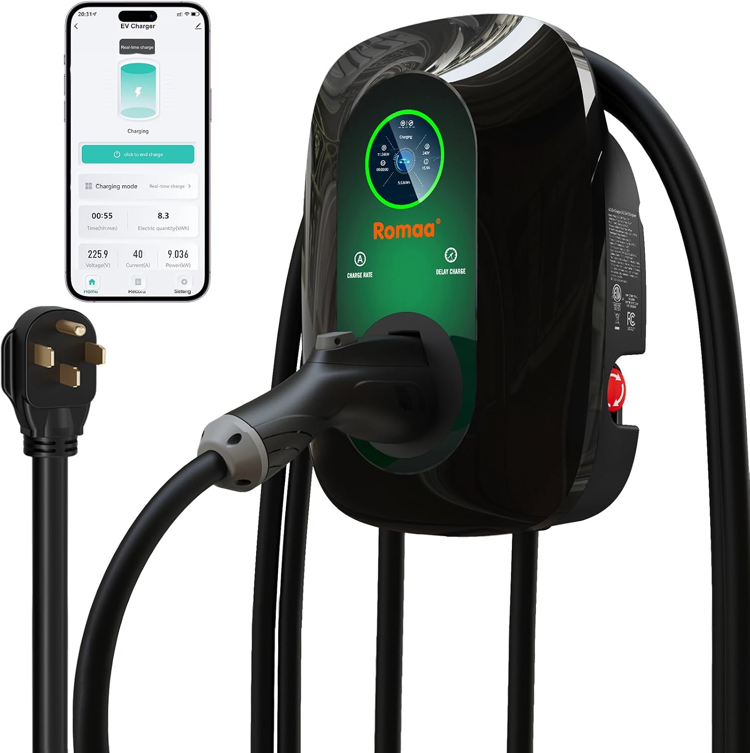 Wall-mounted EV Charger