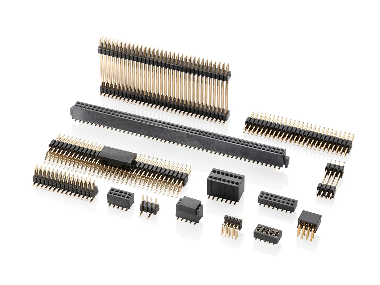1271 Series 1.27mm Pitch (.050＂) 排针排母牛角连接器