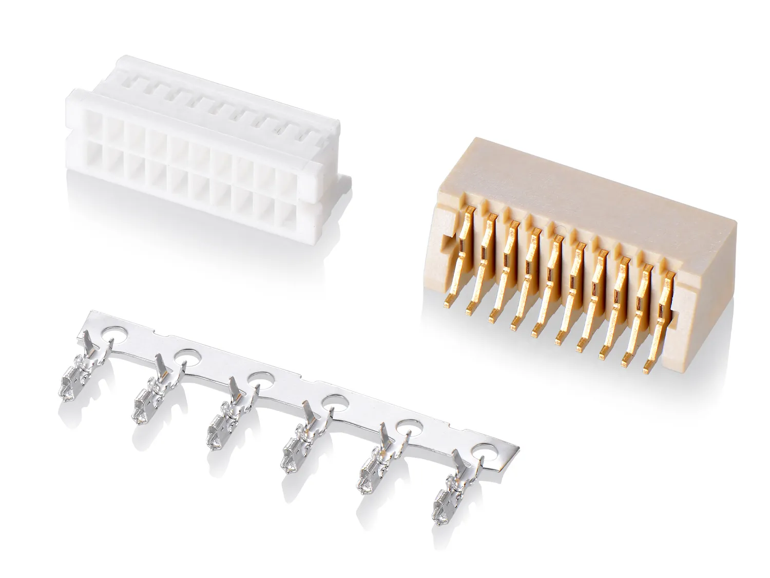 1511 Series(双排)1.50mm Pitch (.059＂) 线对板连接器