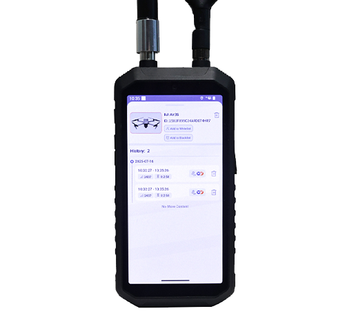 TTSKL03 Handheld Drone Detector uses CRPC 2.0 for real-time UAV data decoding. Weighs 580g, offers 3km range, 3-4h battery, and tracks ≥10 drones. Passive detection, one-click pilot positioning, and networked operation.Ideal for portable low-altitude security