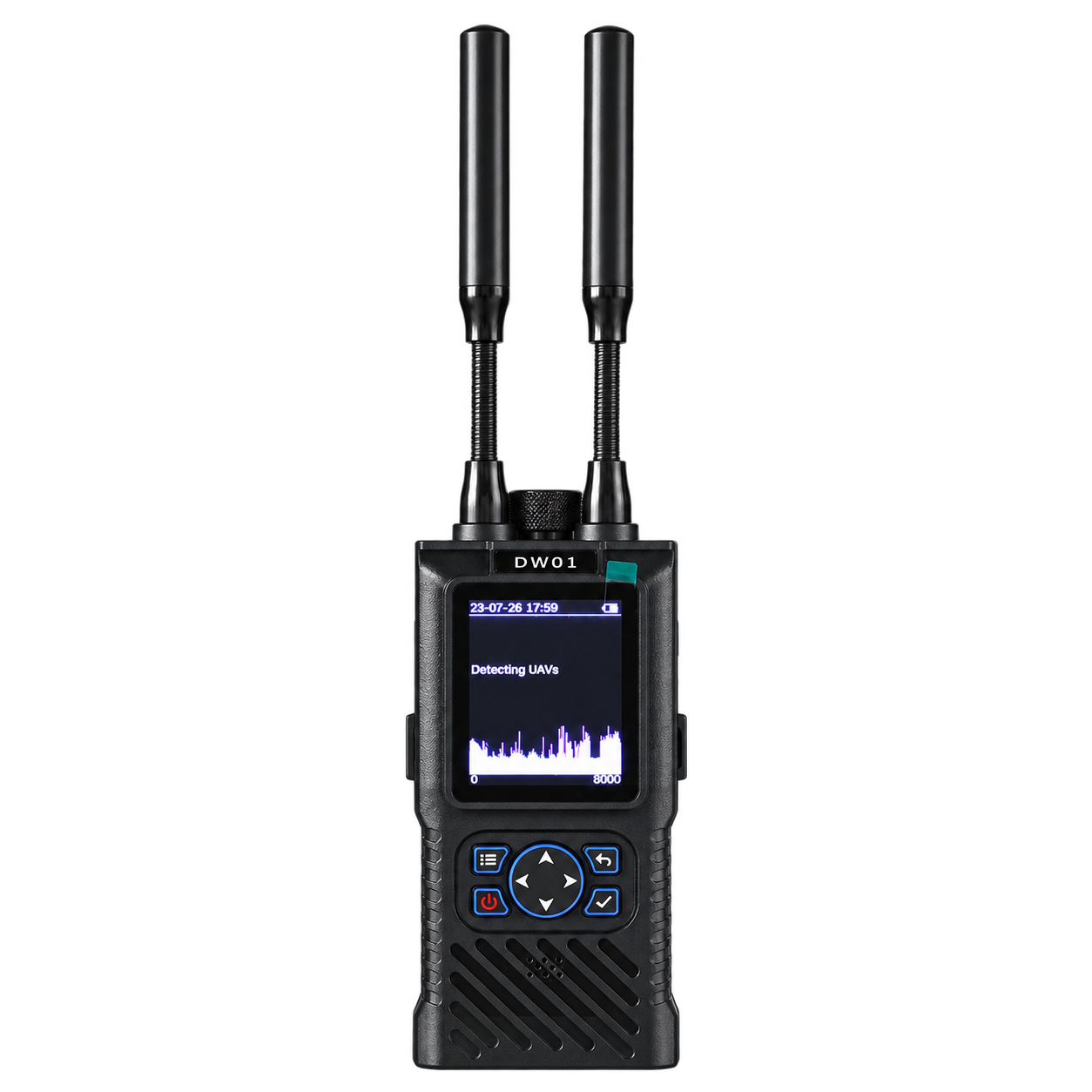 TTSK-DW01 Handheld Ultra-Wideband Drone Detector 0–8000MHz FPV UAV Detection Device