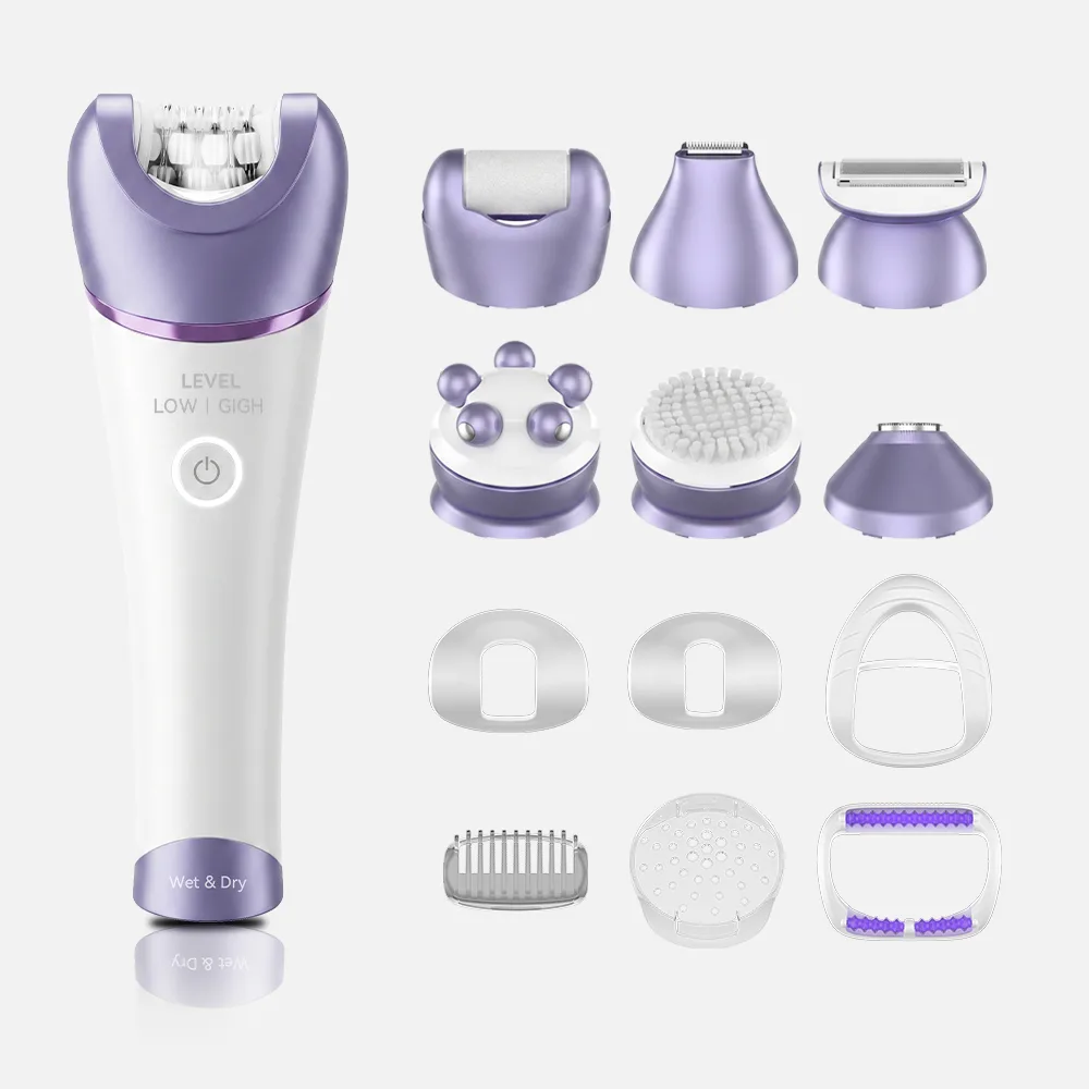 Wet & Dry Epilator (7 Attachments)
