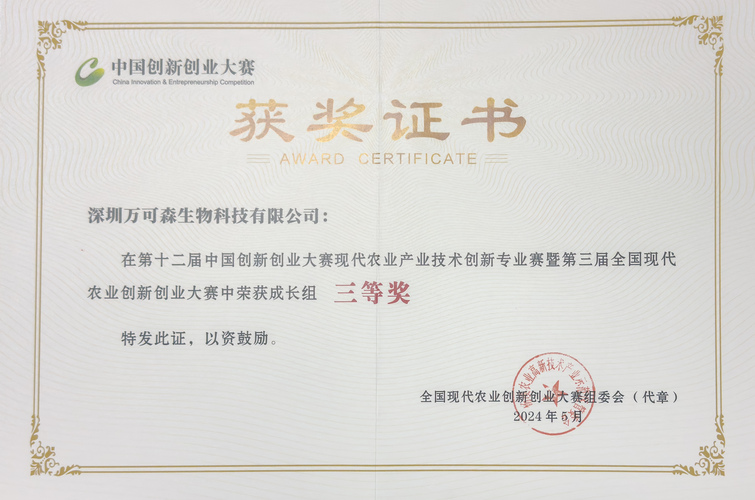 中创赛证书
