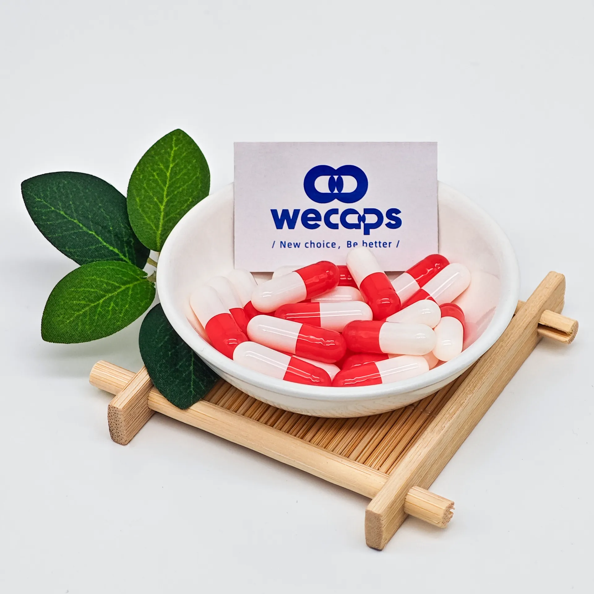 Gelatin Capsules Red Cap White Body