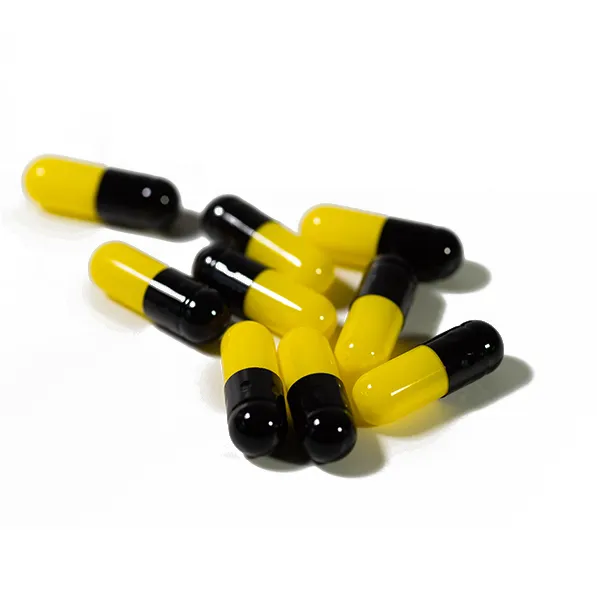 Enteric Coated Capsules Blue Yellow