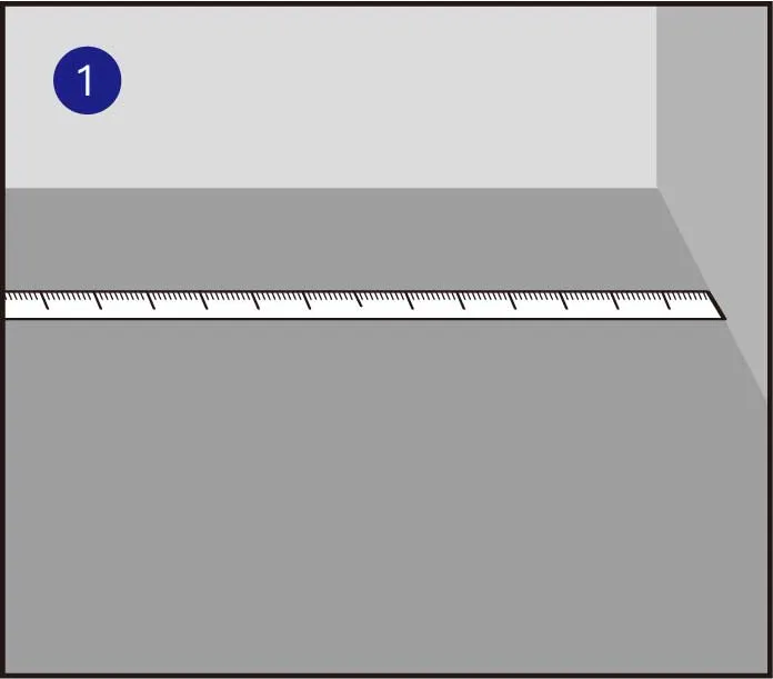 测量房间尺寸设计铺装方案。