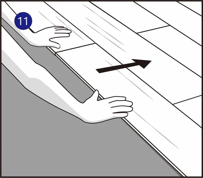 安装完每一排之后，检查拼装缝隙和高低差是否达标。